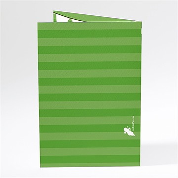 Menu mariage notre terrain de football - Dos du menu