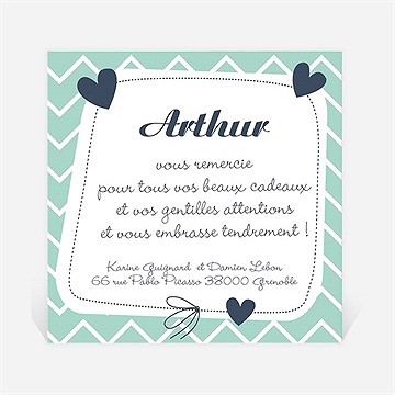 Remerciement naissance petit nounours