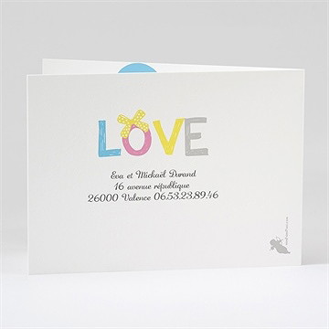 Faire-part naissance incroyable - Dos du faire-part