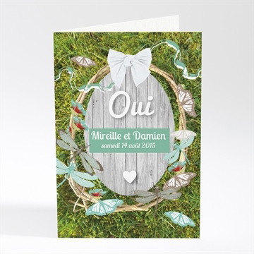 Faire-part mariage la corbeille des mariés