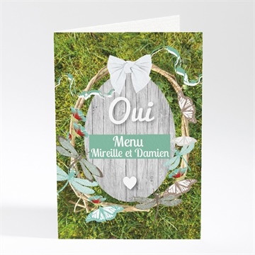 Menu mariage la corbeille des mariés