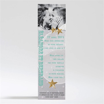 Remerciement mariage féerie d'étoiles