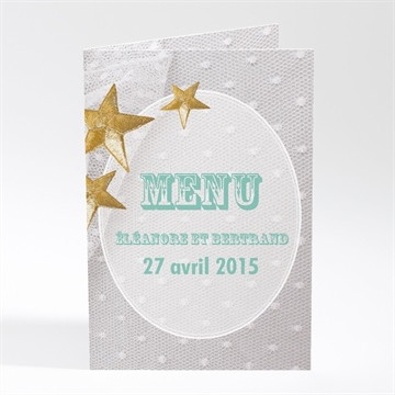 Menu mariage féerie d'étoiles
