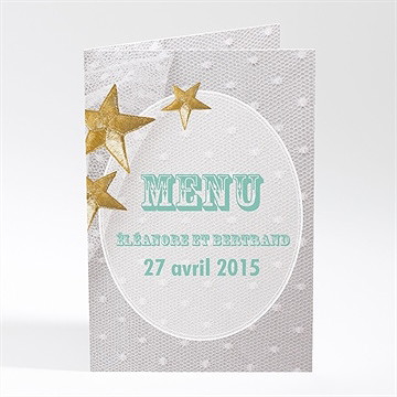 Menu mariage féerie d'étoiles