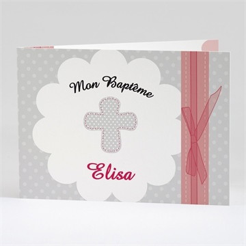 Faire-part de baptême feu sacré