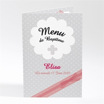 Menu baptême feu sacré