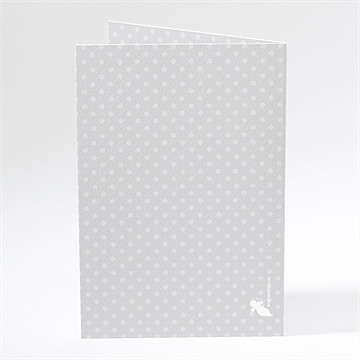 Menu baptême feu sacré - Dos du menu