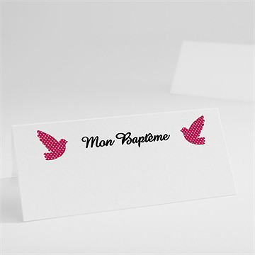 Marque-place baptême feu sacré