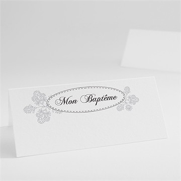 Marque-place baptême arabesques filles