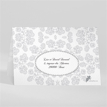 Faire-part communion double face avec photo - Dos du faire-part