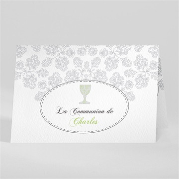 Faire-part communion chevalet original