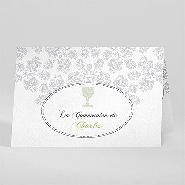 Faire-part communion chevalet original