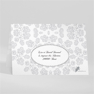 Faire-part communion chevalet original - Dos du faire-part