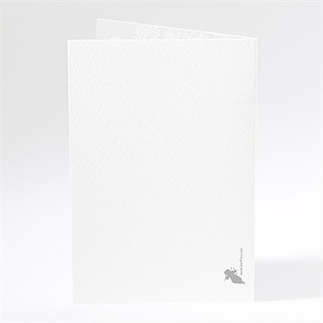 Menu communion chevalet original - Dos du menu