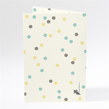 Menu communion jolie fête - Dos du menu