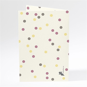 Menu communion pois de lumière - Dos du menu