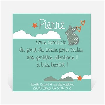 Remerciement naissance devinez mon prenom