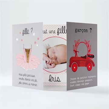 Faire-part naissance la découverte