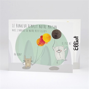 Faire-part naissance du pur bonheur