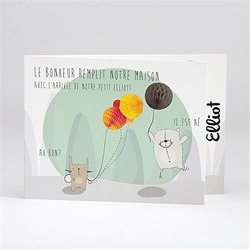 Faire-part naissance du pur bonheur