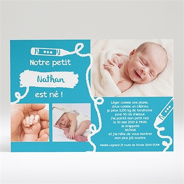 Faire-part naissance belle annonce originale