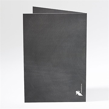 Menu baptême craie sur ardoise - Dos du menu