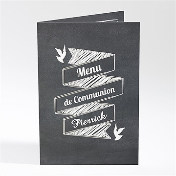 Menu communion a la craie