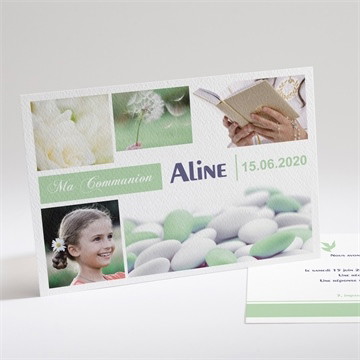 Faire-part communion venez l'entourer!