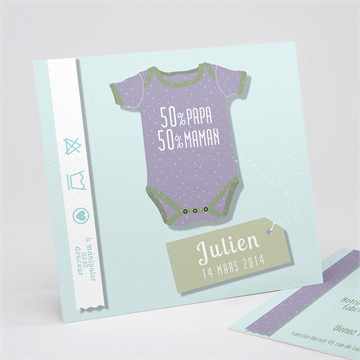 Faire-part naissance son joli body