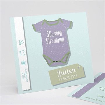 Faire-part naissance son joli body