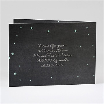 Faire-part naissance petit lapin a pointé son nez ! - Dos du faire-part