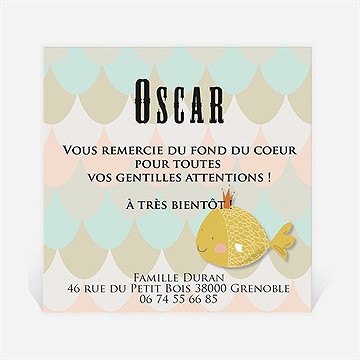 Remerciement naissance faisons des bulles