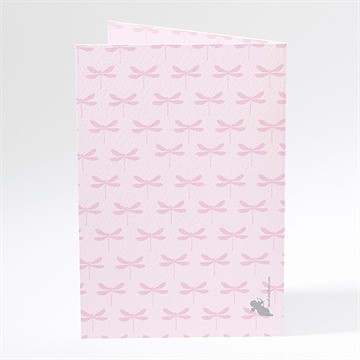 Menu baptême cadres baroques et ronds - Dos du menu