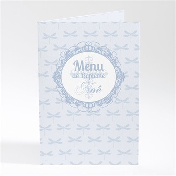 Menu baptême cadres baroques