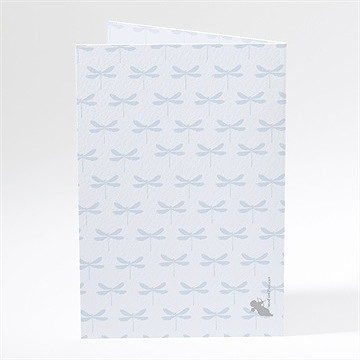 Menu baptême cadres baroques - Dos du menu