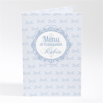 Menu communion libellules baroques