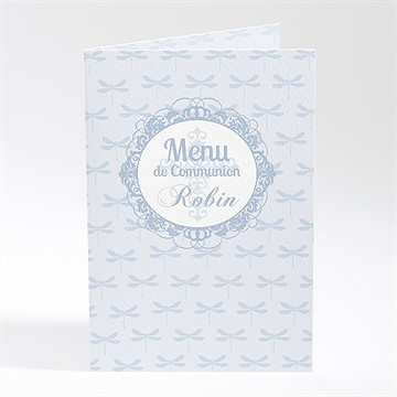 Menu communion libellules baroques