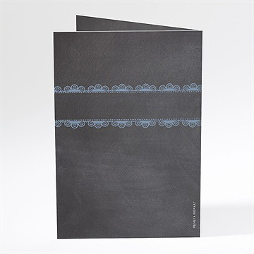 Menu baptême ardoise chic et sacrée - Dos du menu