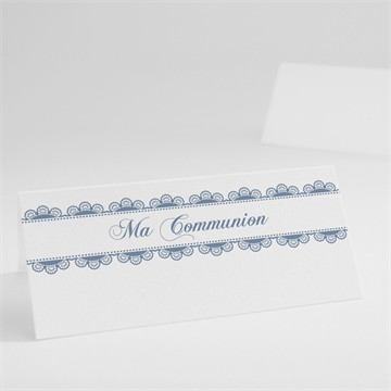 Marque-place communion mon ange bleu