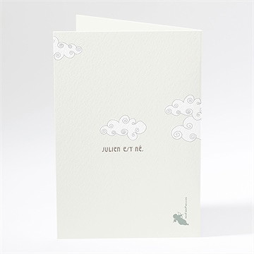 Faire-part naissance l'envol - Dos du faire-part