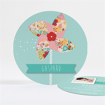 Faire-part naissance dans le vent jouet