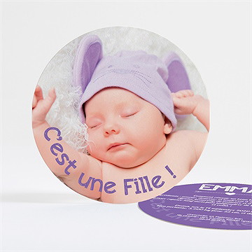 Faire-part naissance c'est une fille