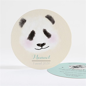 Faire-part naissance petit panda