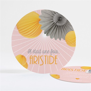 Faire-part naissance ambiance de fête