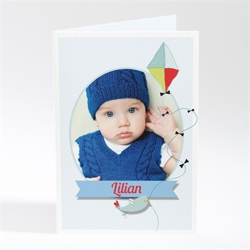 Faire-part naissance cerf volant