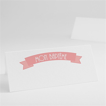 Marque-place baptême arabesque