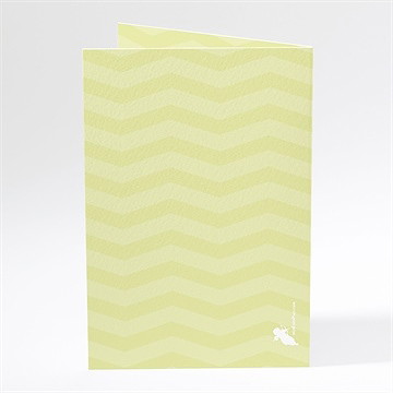 Menu baptême cadre motifs géométriques - Dos du faire-part