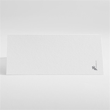 Marque-place baptême cadre motifs géométriques - Dos du marque-place