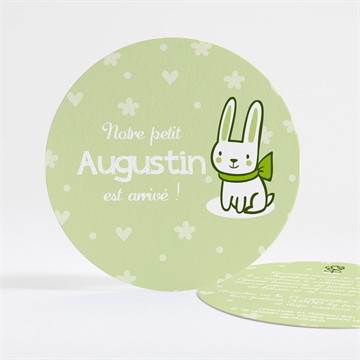 Faire-part naissance petit lapin