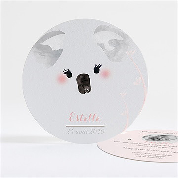 Faire-part naissance petit panda naissance